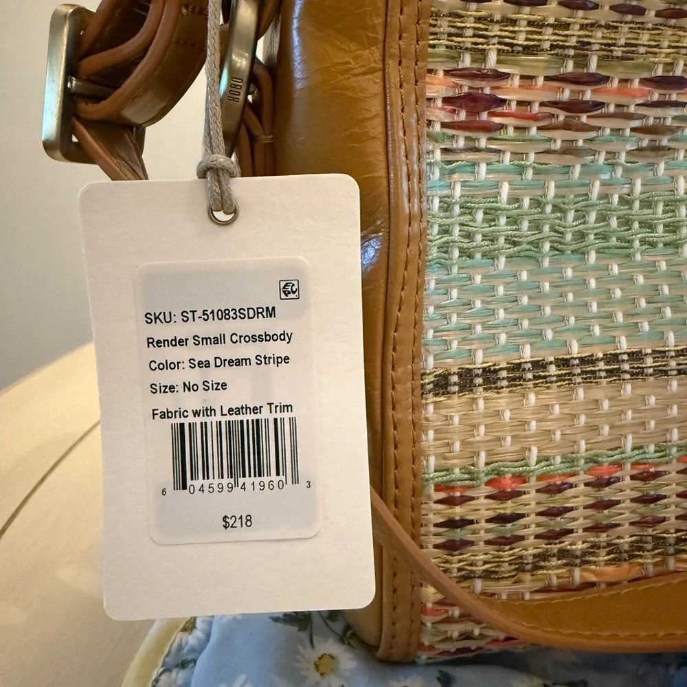 NWT Hobo multicolor leather bag with crossbody and shoulder option - Picture 3 of 14